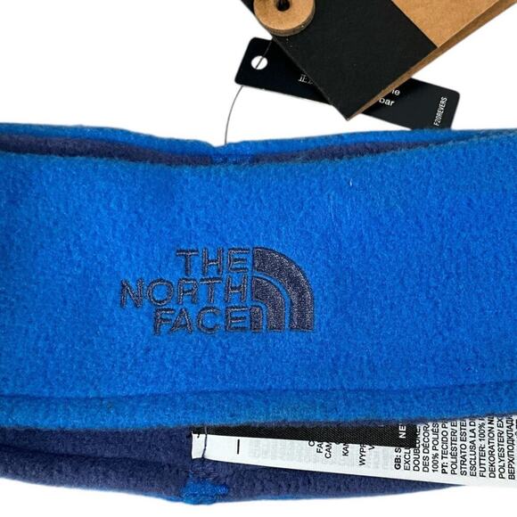 The North Face Kids Glacier Reversible Headband NWT Small Light Blue Gray Cozy - Picture 5 of 9